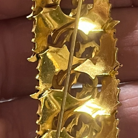 Unique Vintage Gold, Silver and Pearl Brooch - Picture 4 of 8